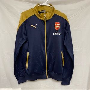 Puma Arsenal Soccer Full Zip Jacket Size M